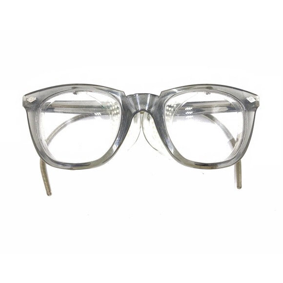 Sellstrom Vintage Smoke Gray Square Side Shields Eyeglasses Frames 150 Men Women - Picture 12 of 12